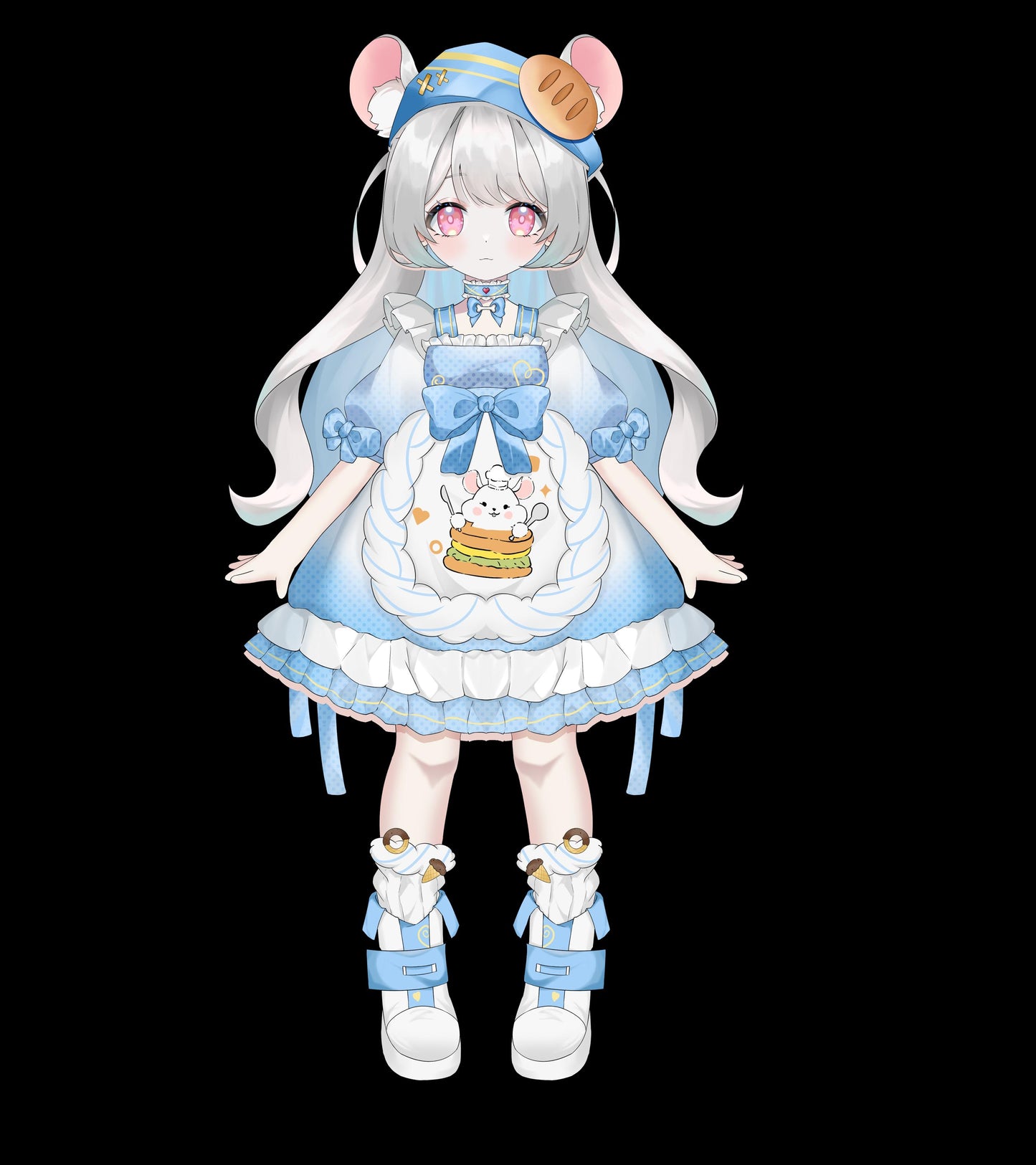Hamster Girl VTuber Model | Live2D, Fully Rigged for Streamers