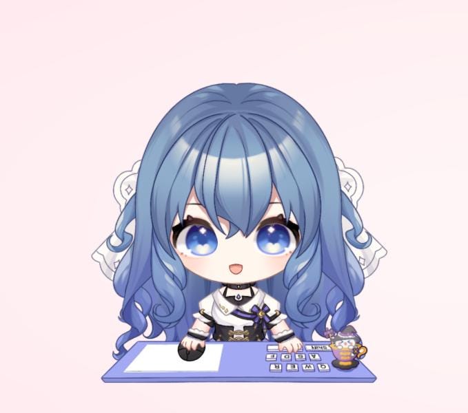 Magic Witch Vtuber Model | Chibi Desktop Pet Asset