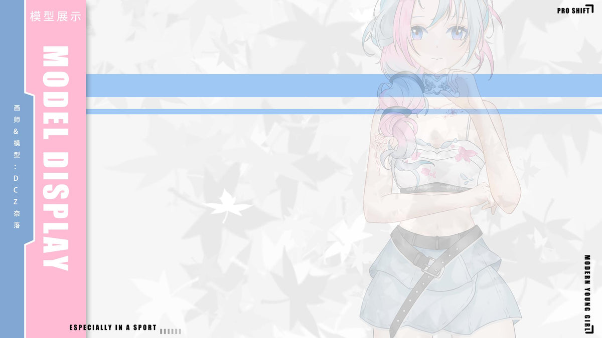 Pink & Blue Braids Vtuber Model – Ready to Use, Vtube Studio