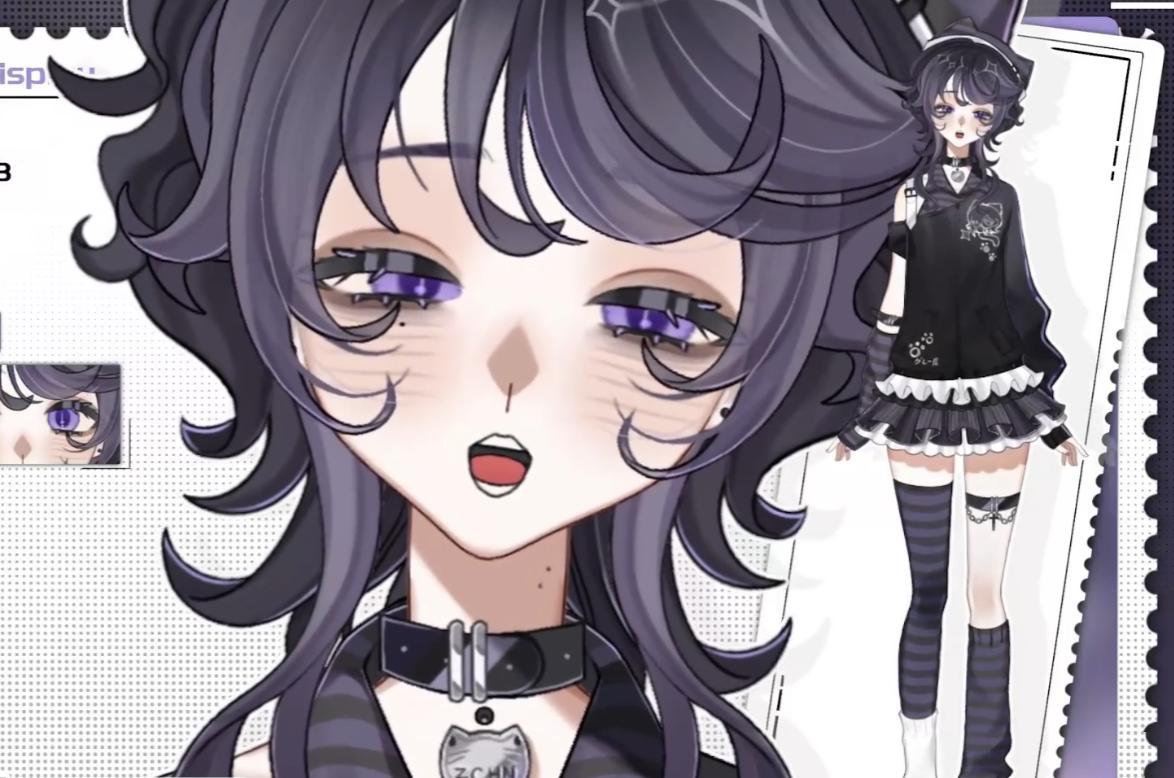 Mari Fujiki Live2D Vtuber Model – Cat-Eared Rocker, VTube Studio Ready
