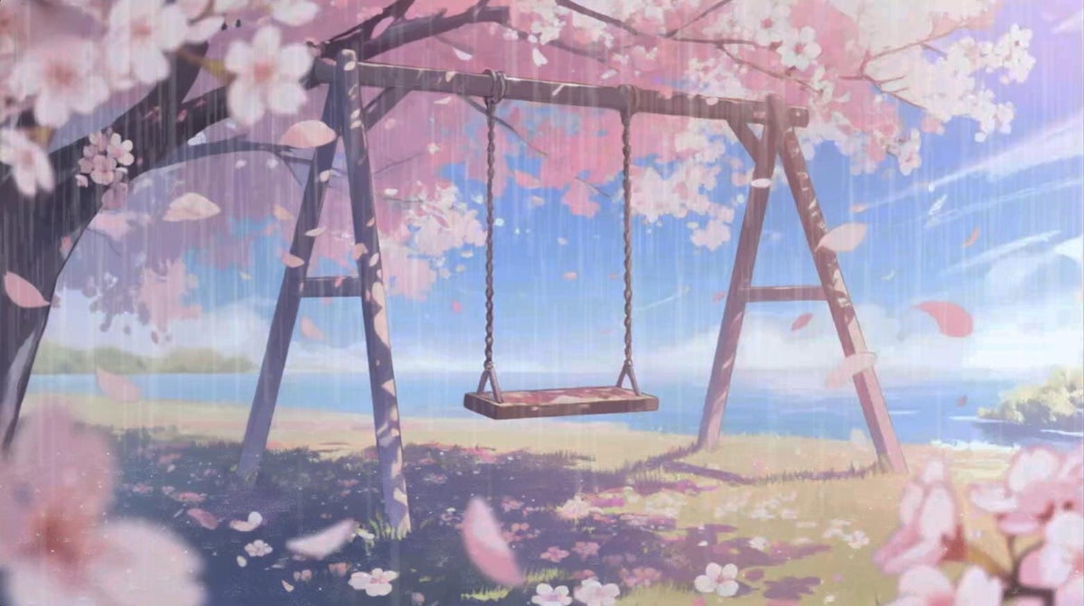 Animated Sakura Tree VTuber Background – Cozy Anime Stream (MP4)