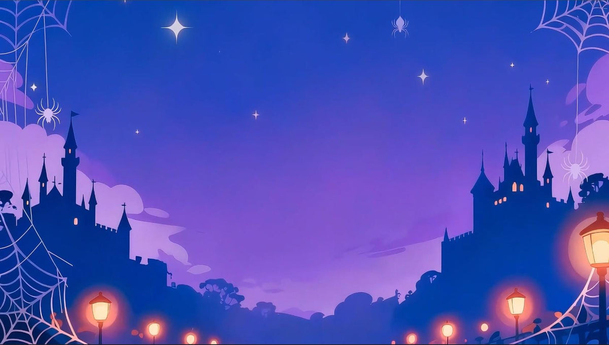 Halloween Animated VTuber Background ā Spooky Castle Night Scene (2K Loop Video)