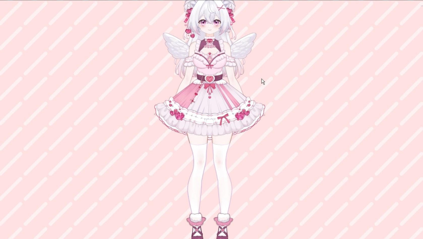 Strawberry Angel Vtuber Model Full Version – Full Body, Ready to Use