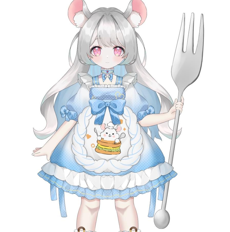 Hamster Girl VTuber Model | Live2D, Fully Rigged for Streamers