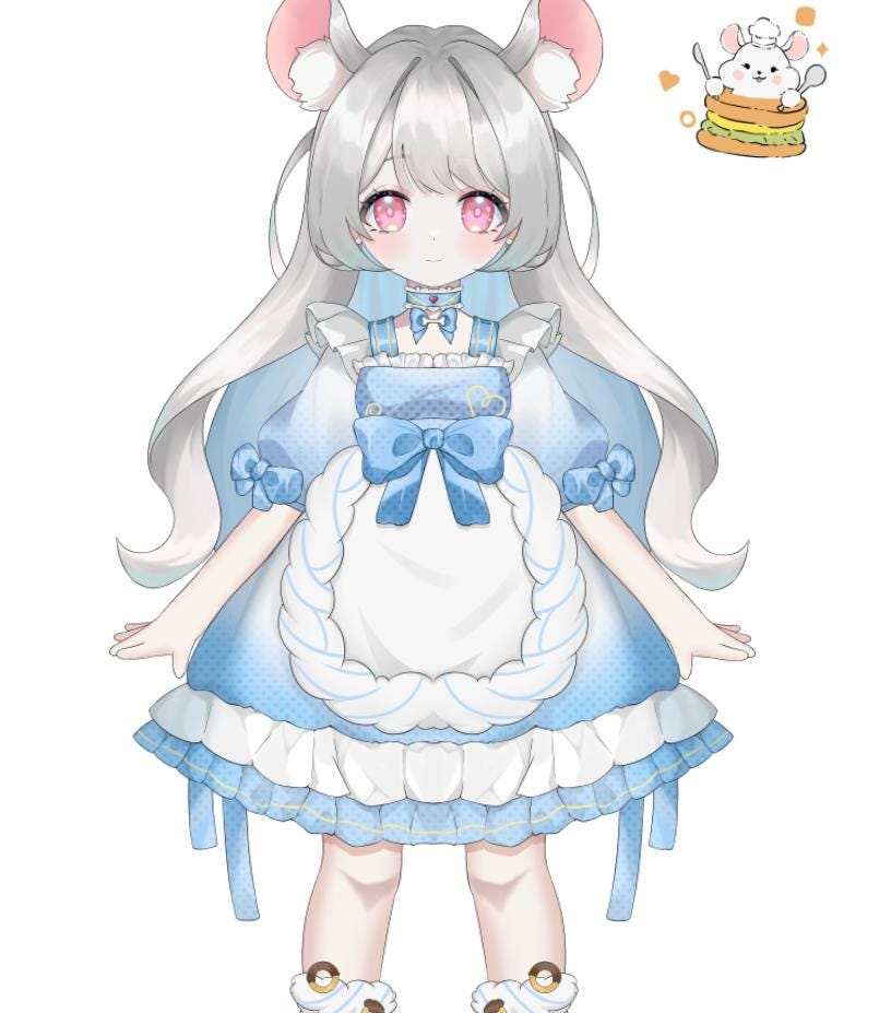 Hamster Girl VTuber Model | Live2D, Fully Rigged for Streamers