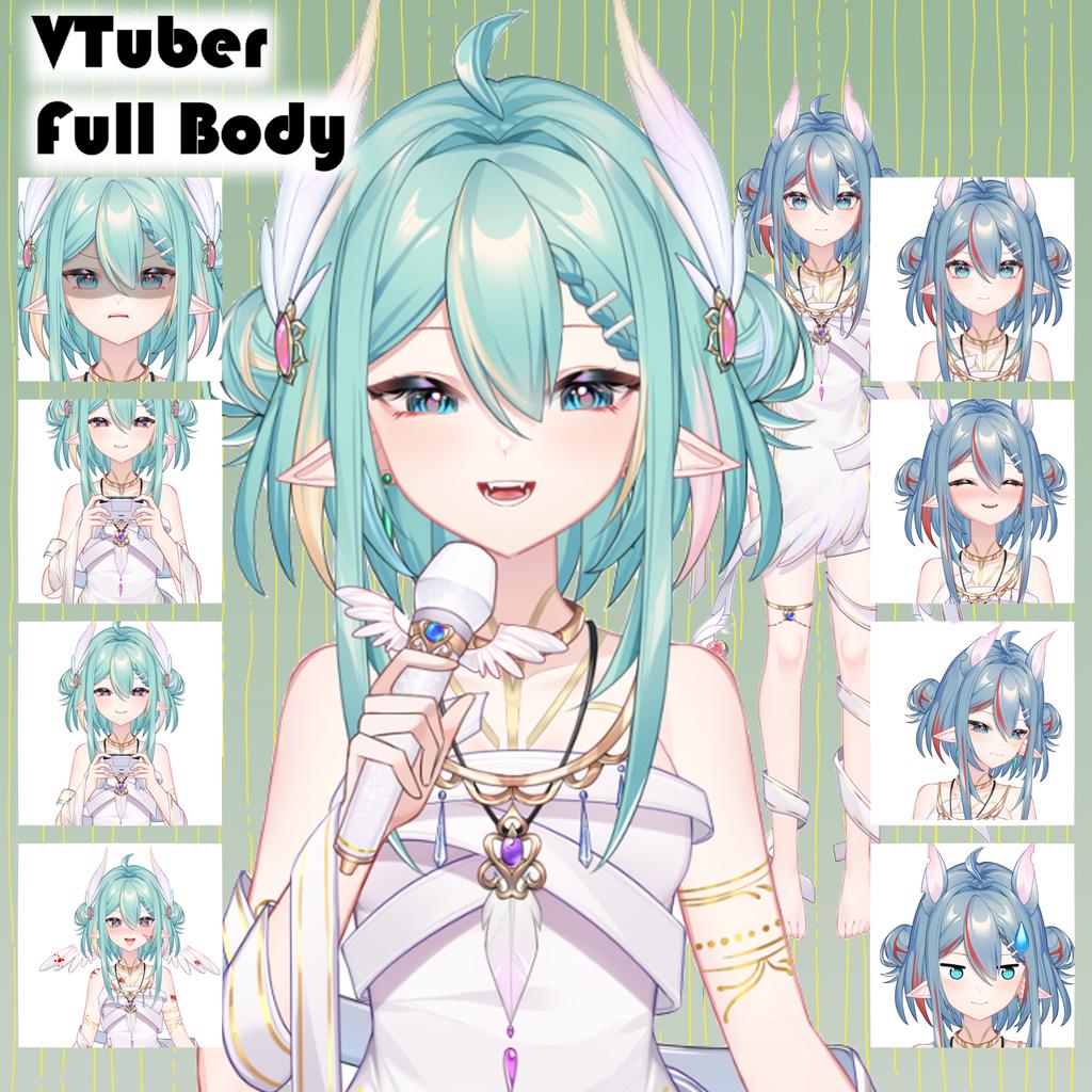Elf VTuber Model – Ready to Use, Full Body, Vtube Studio
