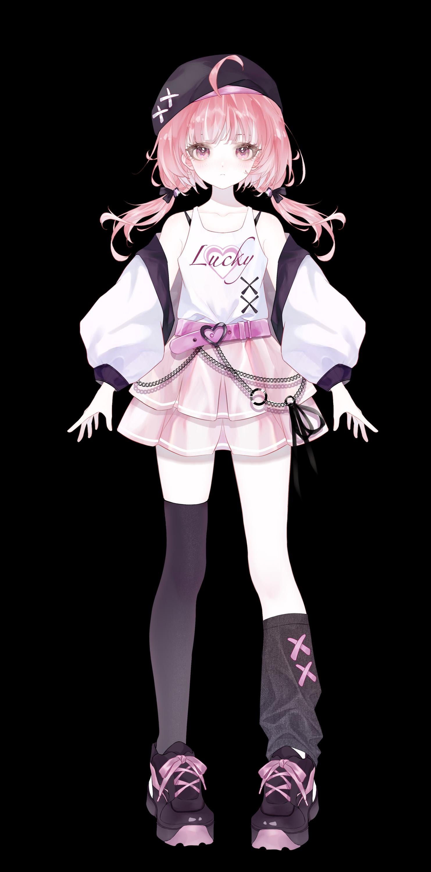 Pink Hair Vtuber Model – Live2D, Fully Rigged for Vtube Studio
