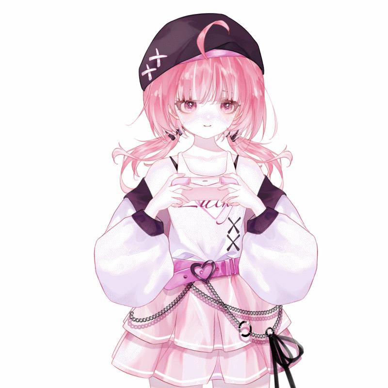 Pink Hair Vtuber Model – Live2D, Fully Rigged for Vtube Studio