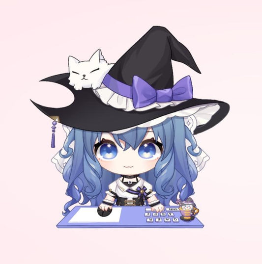 Magic Witch Vtuber Model | Chibi Desktop Pet Asset