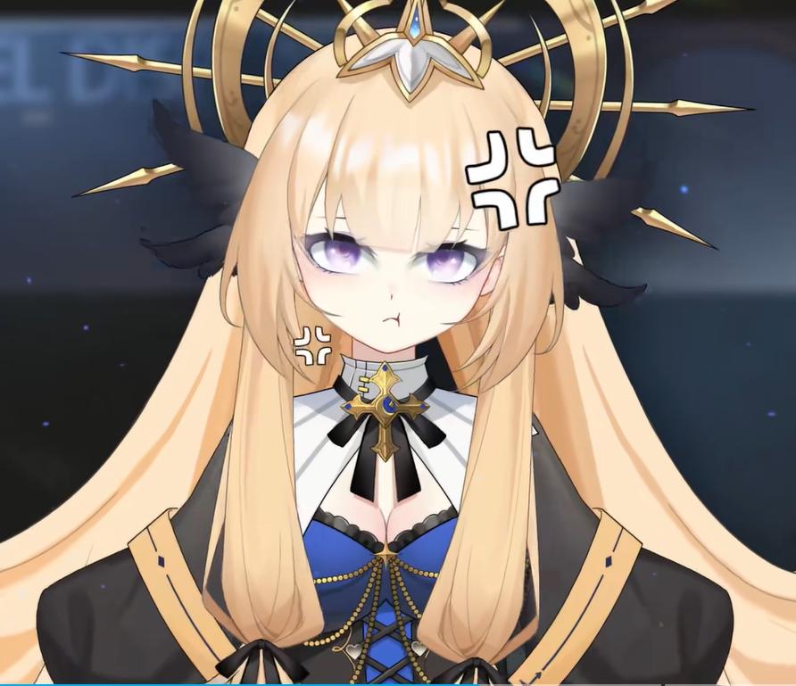 Golden Shadow Girl Vtuber Model – Live2D, Fully Rigged for Vtube Studio