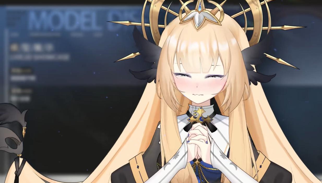 Golden Shadow Girl Vtuber Model – Live2D, Fully Rigged for Vtube Studio