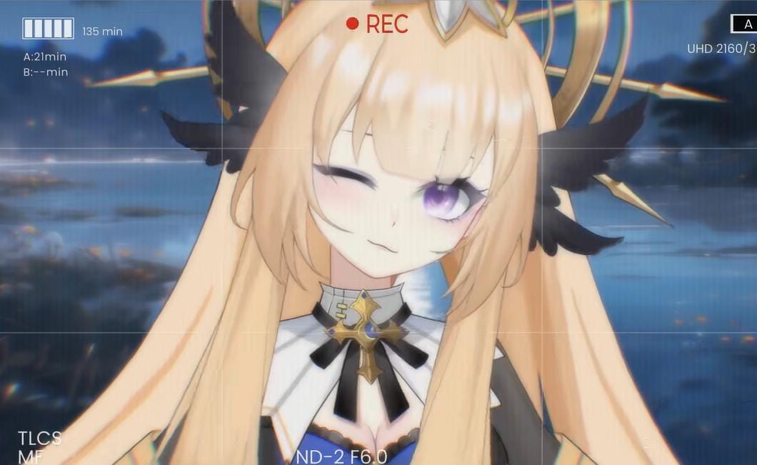 Golden Shadow Girl Vtuber Model – Live2D, Fully Rigged for Vtube Studio