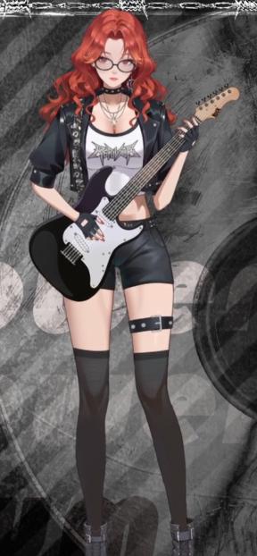 Crimson Rockstar Live2D VTuber Model – Ready to Stream