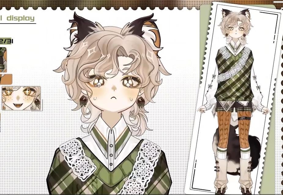 Chestnut Komatsu Live2D VTuber Model – Rustic Autumn Kemonomimi
