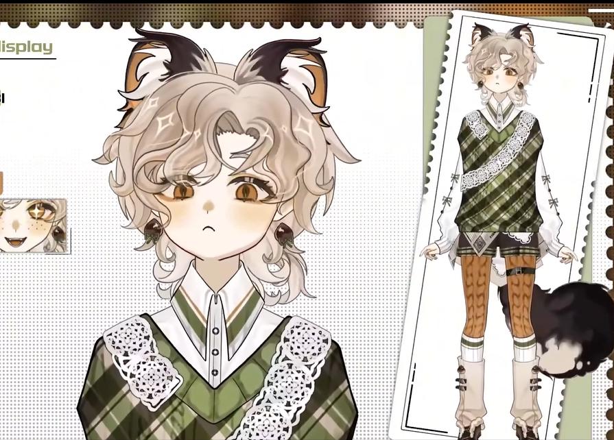 Chestnut Komatsu Live2D VTuber Model – Rustic Autumn Kemonomimi
