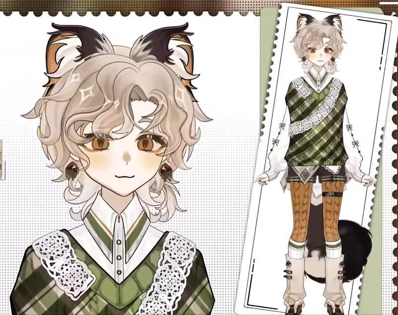 Chestnut Komatsu Live2D VTuber Model – Rustic Autumn Kemonomimi
