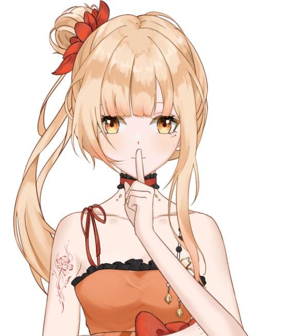 Blonde Ponytail Vtuber Model – Bubbly Anime Girl, Ready to Stream