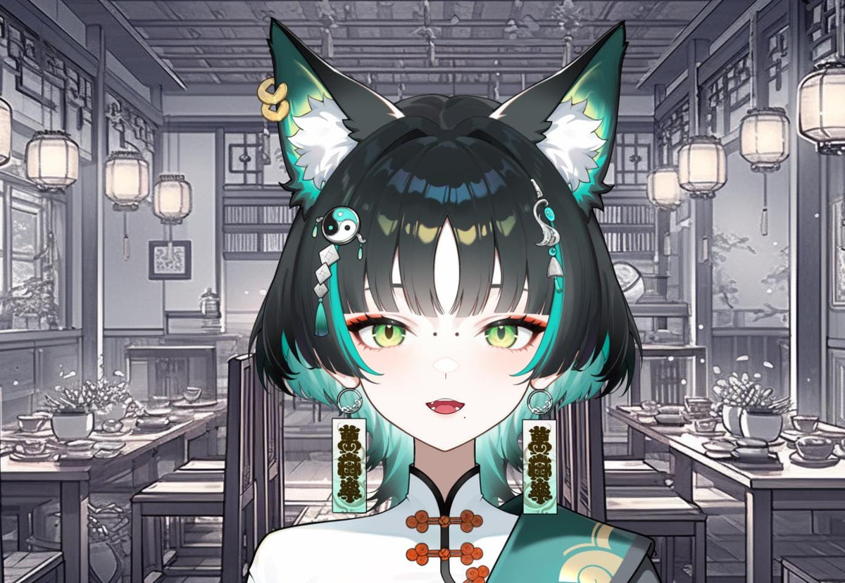 Fox Spirit Vtuber Model | Keyless Live2D for Vtube Studio