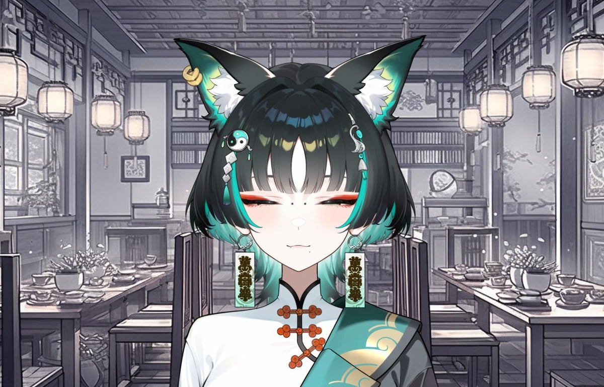 Fox Spirit Vtuber Model | Keyless Live2D for Vtube Studio