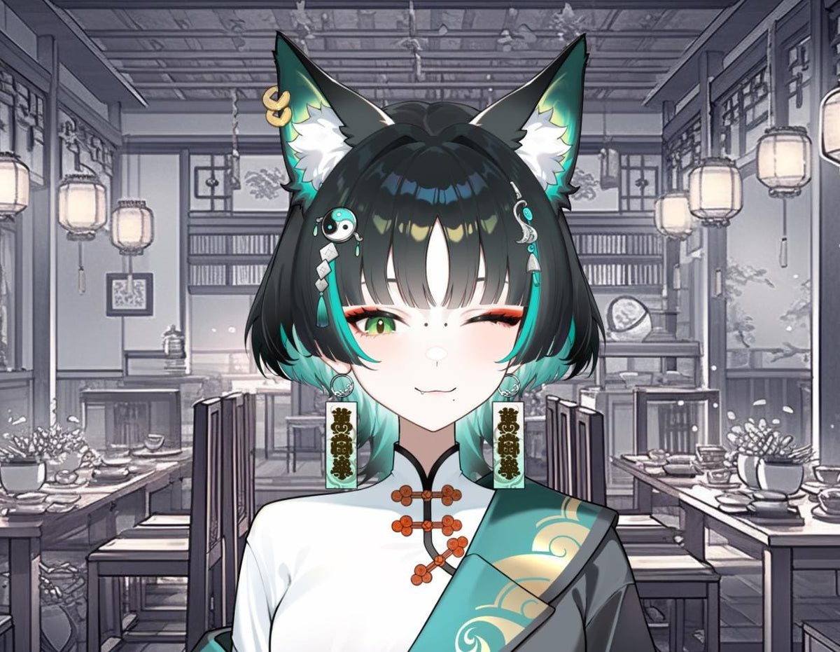 Fox Spirit Vtuber Model | Keyless Live2D for Vtube Studio
