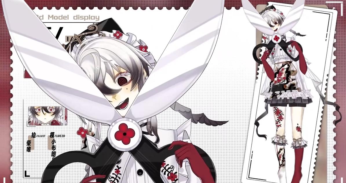 Ash Rabbit Live2D VTuber Model – Gothic Lolita, Commercial Use