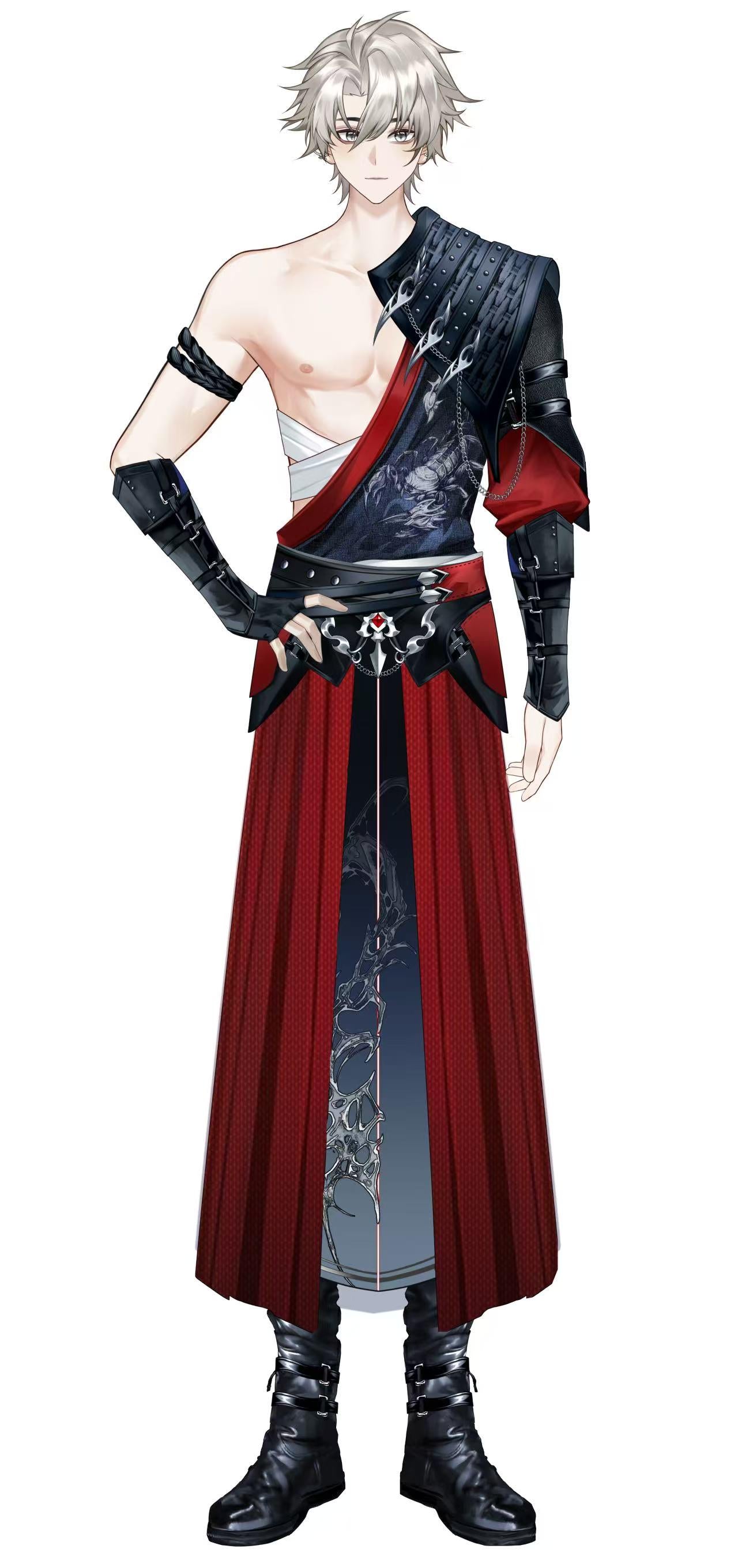 Kurobushi Live2D Vtuber Model – Warrior, Ready to Use