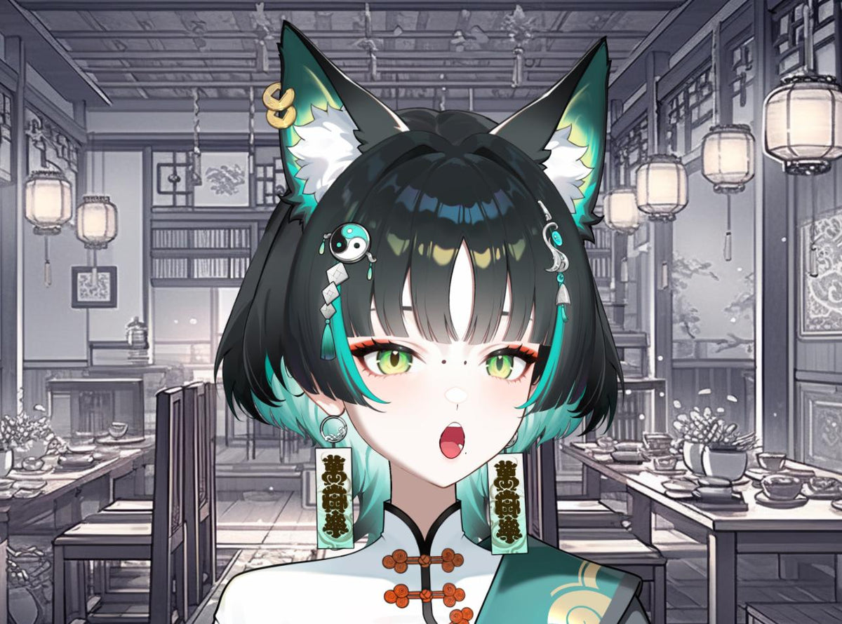 Fox Spirit Vtuber Model | Keyless Live2D for Vtube Studio