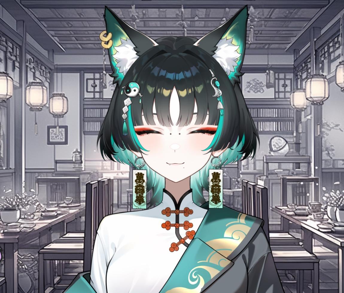 Fox Spirit Vtuber Model | Keyless Live2D for Vtube Studio