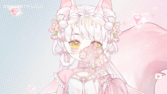 Sakura Fox Vtuber Model – Ready to Use, Full Body