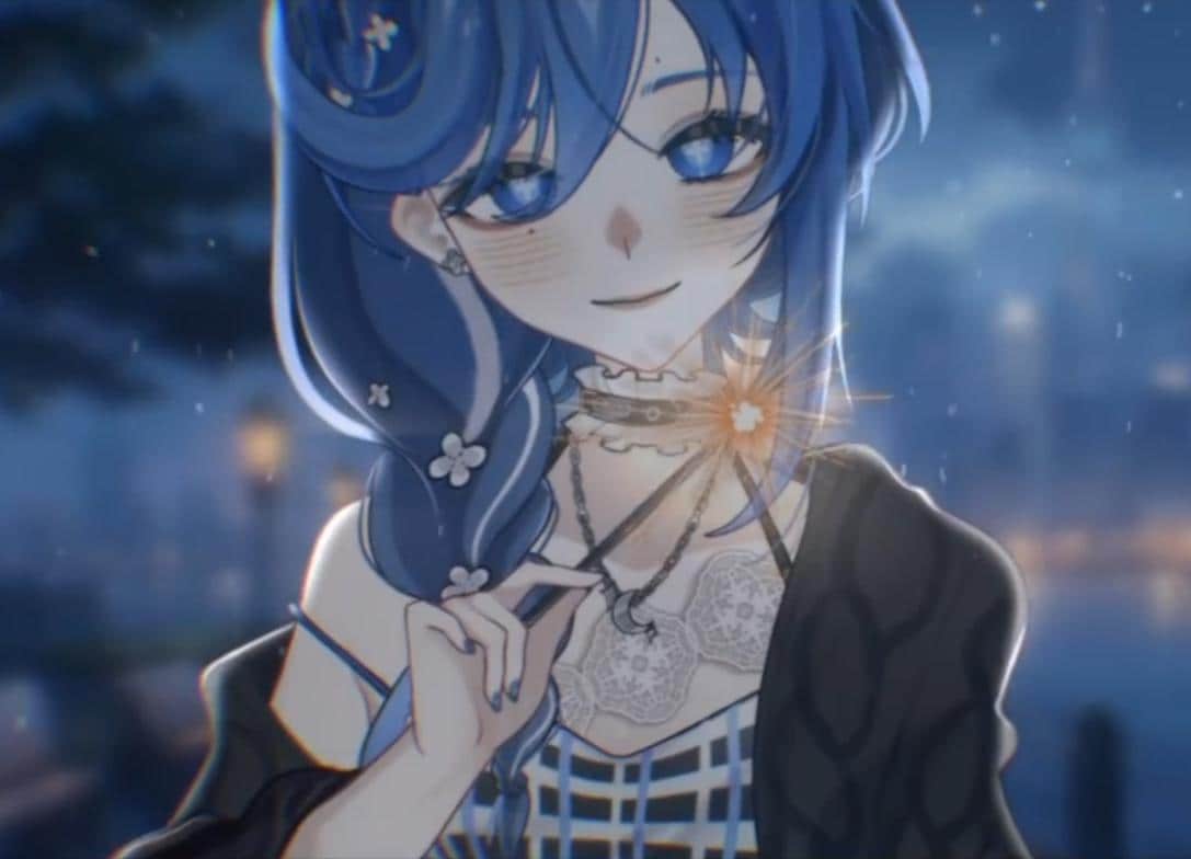 Blue Hour Girl Vtuber Model – Fully Rigged, Ready to Stream