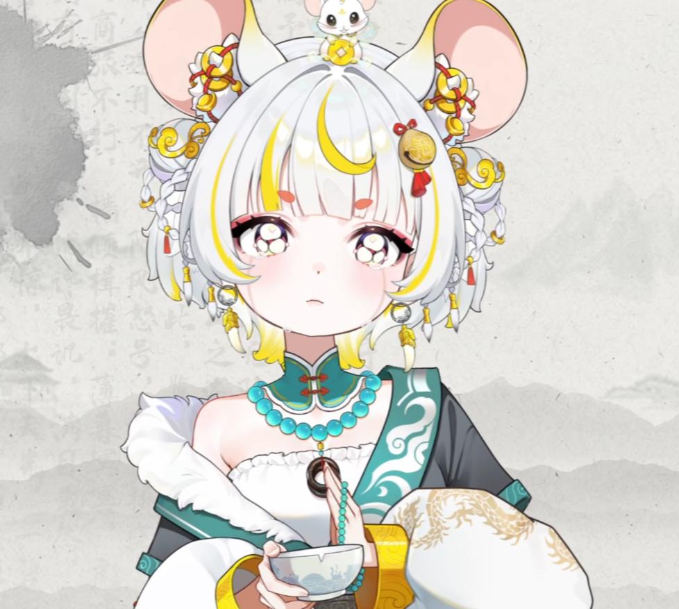 Lunari Live2D Vtuber Model – Hanfu Outfit, Fully Rigged, Commercial Use