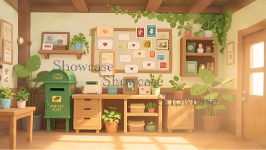 Forest Post Office Animated Background – VTuber Cottagecore Stream (Digital Download)