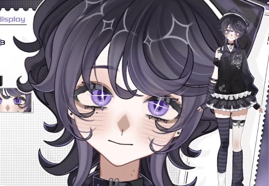 Mari Fujiki Live2D Vtuber Model – Cat-Eared Rocker, VTube Studio Ready