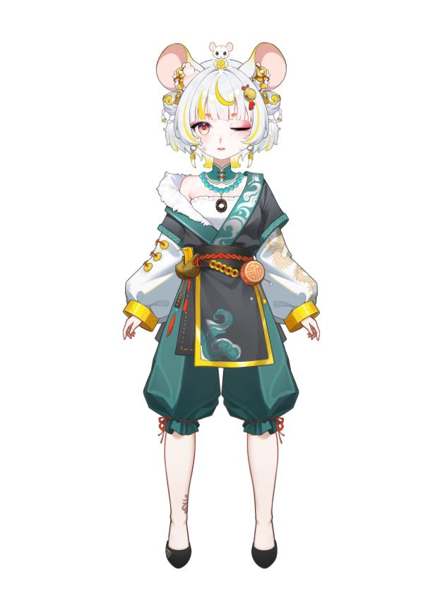 Live2D VTuber Model – Lunari Basic, Hanfu Outfit, Ready to Stream