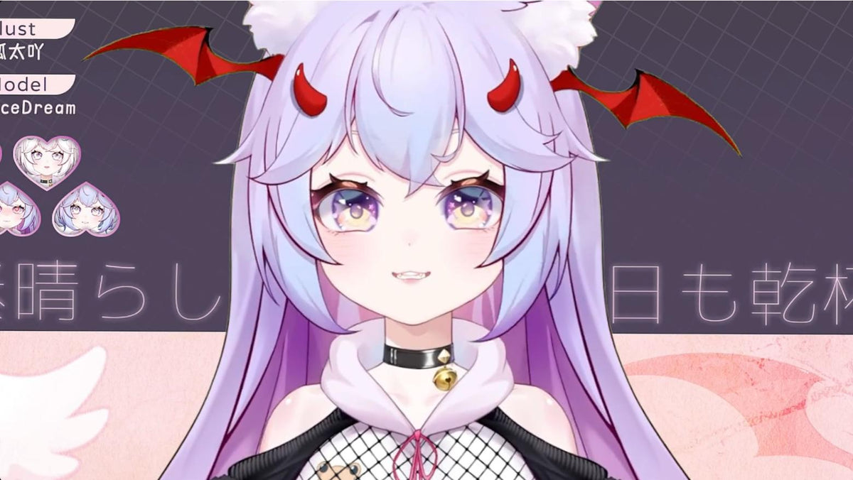 Kuwako Live2D VTuber Model – Pastel Goth, Full Body, Ready to Stream