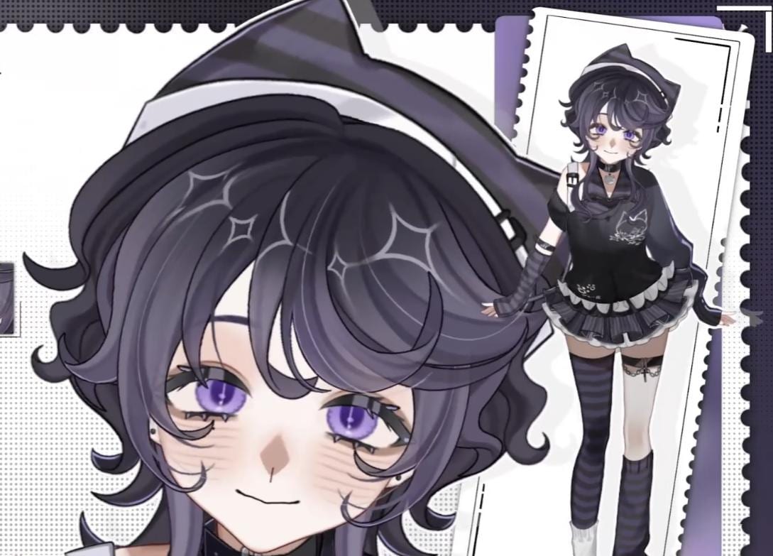 Mari Fujiki Live2D Vtuber Model – Cat-Eared Rocker, VTube Studio Ready