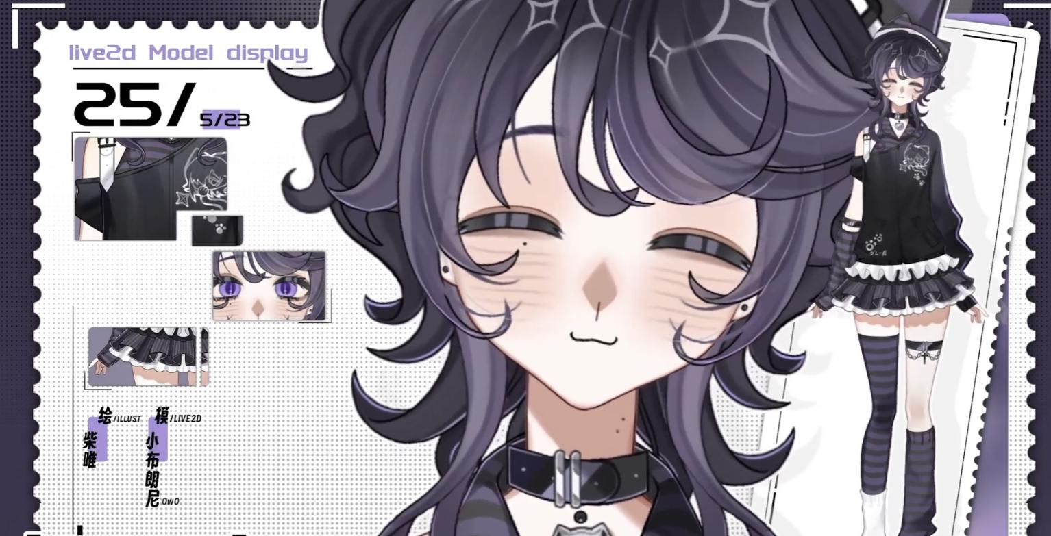 Mari Fujiki Live2D Vtuber Model – Cat-Eared Rocker, VTube Studio Ready