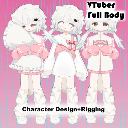 Gollumcat Live2D VTuber Model – Ready to Use, Full Body