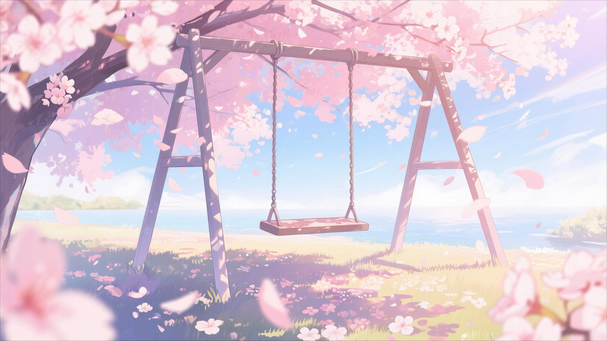 Animated Sakura Tree VTuber Background – Cozy Anime Stream (MP4)