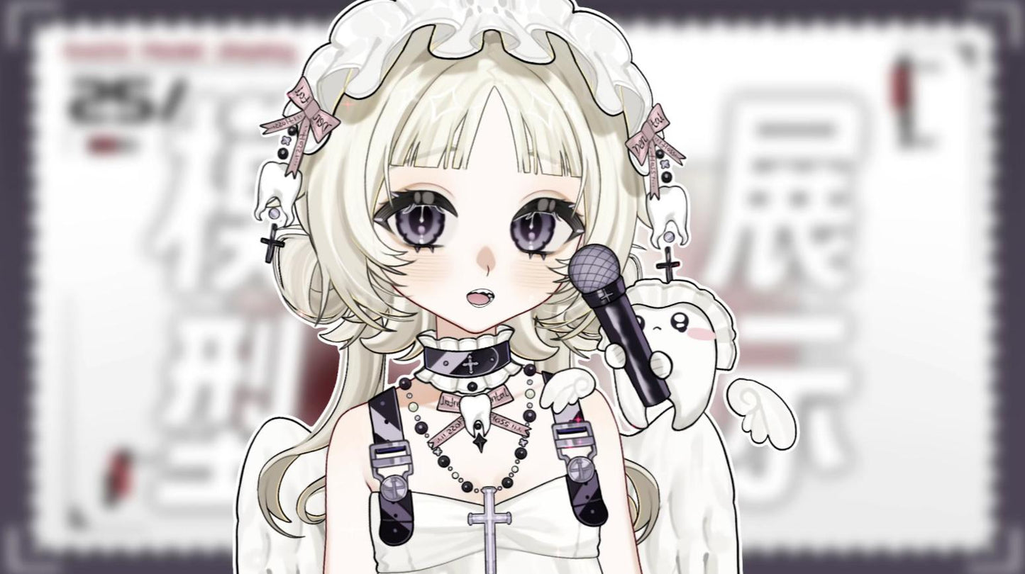 Gothic Angelic Idol Vtuber Model – Ready to Use, Full Body