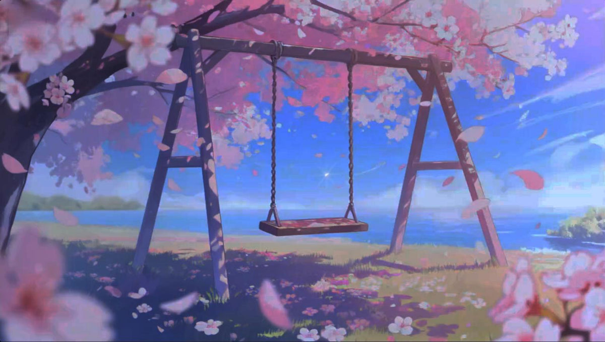 Animated Sakura Tree VTuber Background – Cozy Anime Stream (MP4)