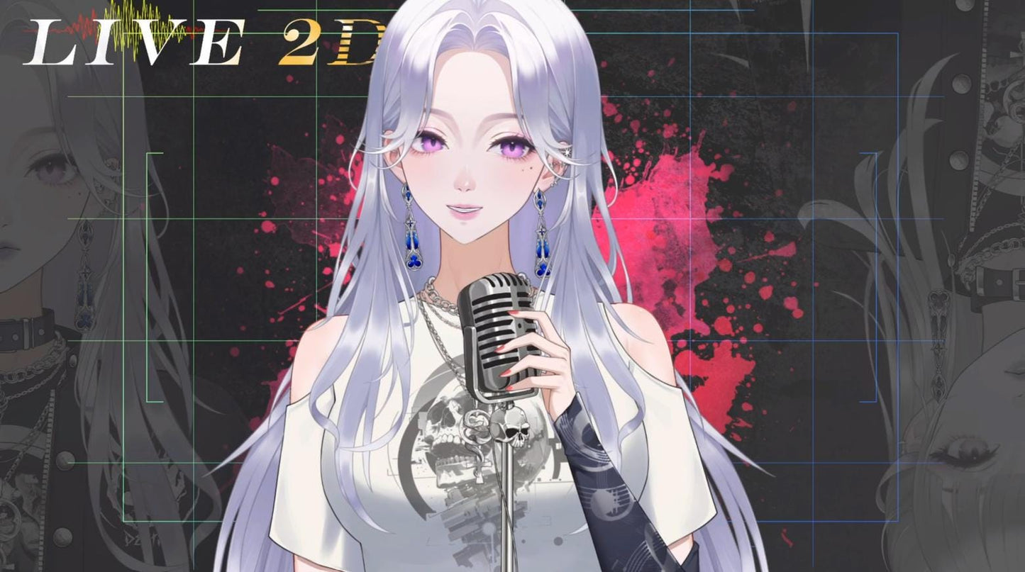 Nyx Noir Live2D Vtuber Model – Gothic Style, Full Body Rig