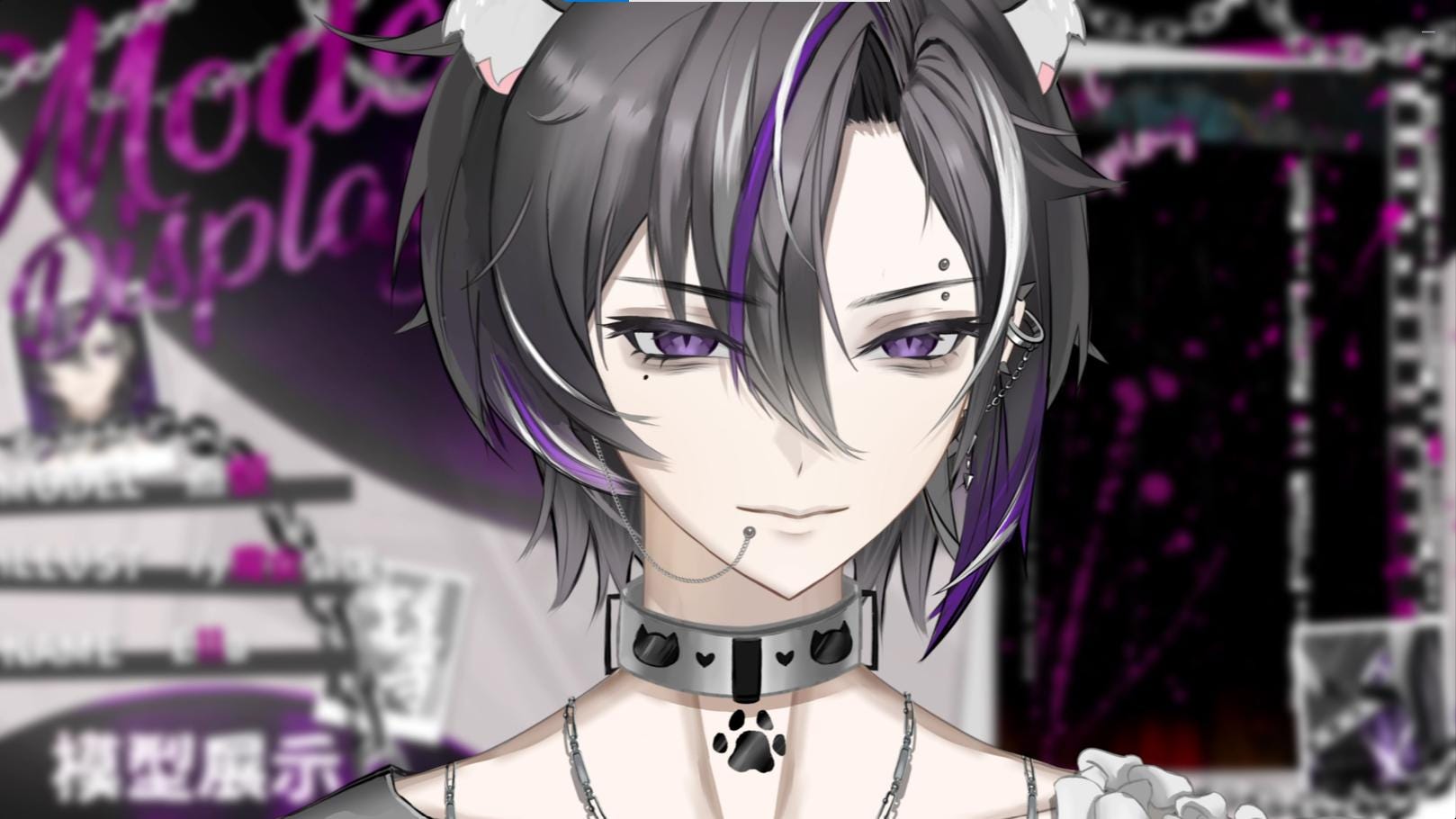 Elle - Gothic Wolf VTuber Model - Ready to Stream