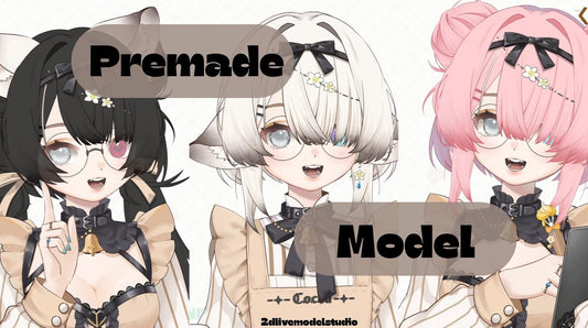 Live2D VTuber Model – Full Body Rig, Hotkeys, Outfit Sets