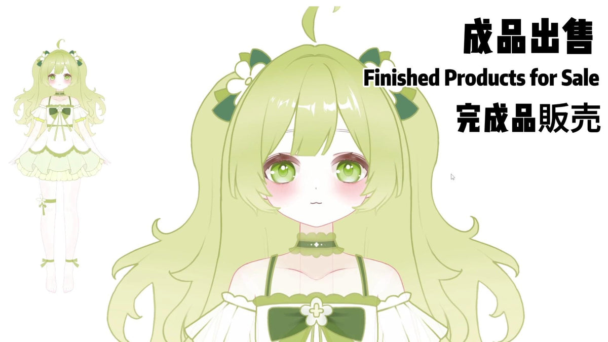 Exclusive VTuber Model – Full Body Live2D, 12 Toggles (PSD File)