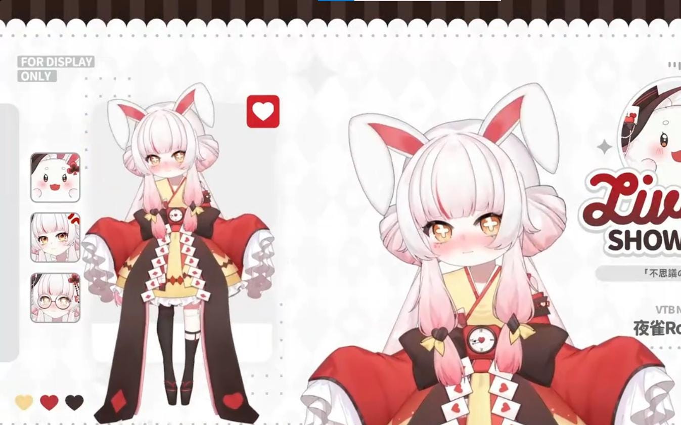Magic Bunny VTuber Model | Rigged 2D Live2D Avatar