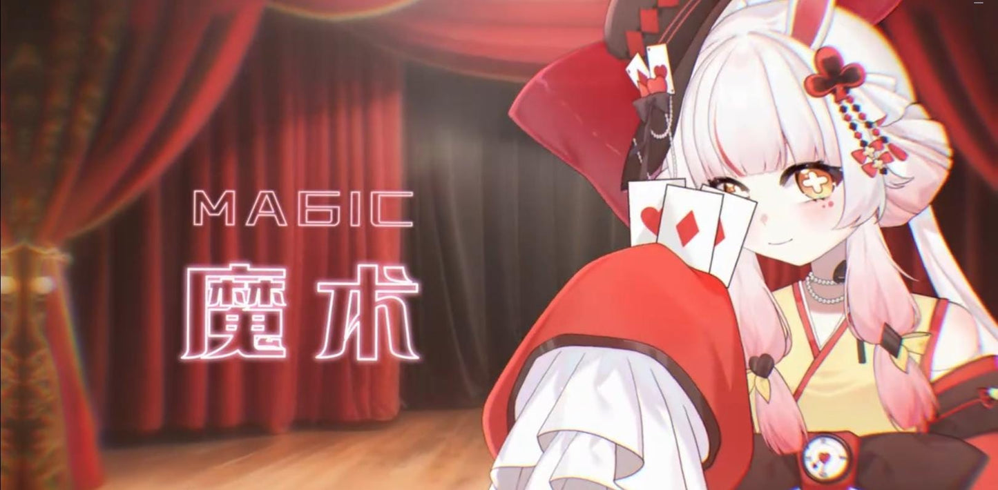Magic Bunny VTuber Model | Rigged 2D Live2D Avatar