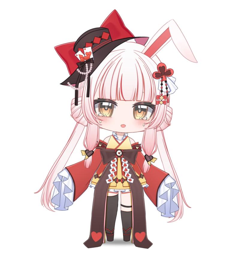 Chibi Magic Bunny VTuber Model | Rigged 2D Live2D Avatar