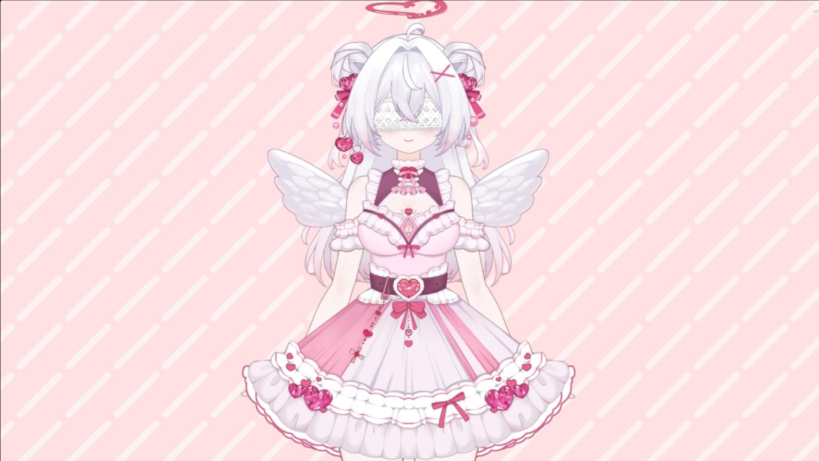 Strawberry Angel Vtuber Model Full Version – Full Body, Ready to Use