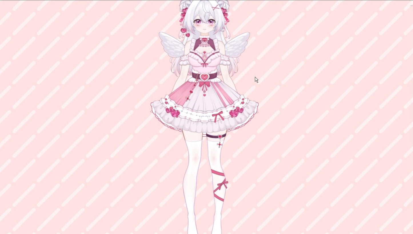 Strawberry Angel Vtuber Model Full Version – Full Body, Ready to Use